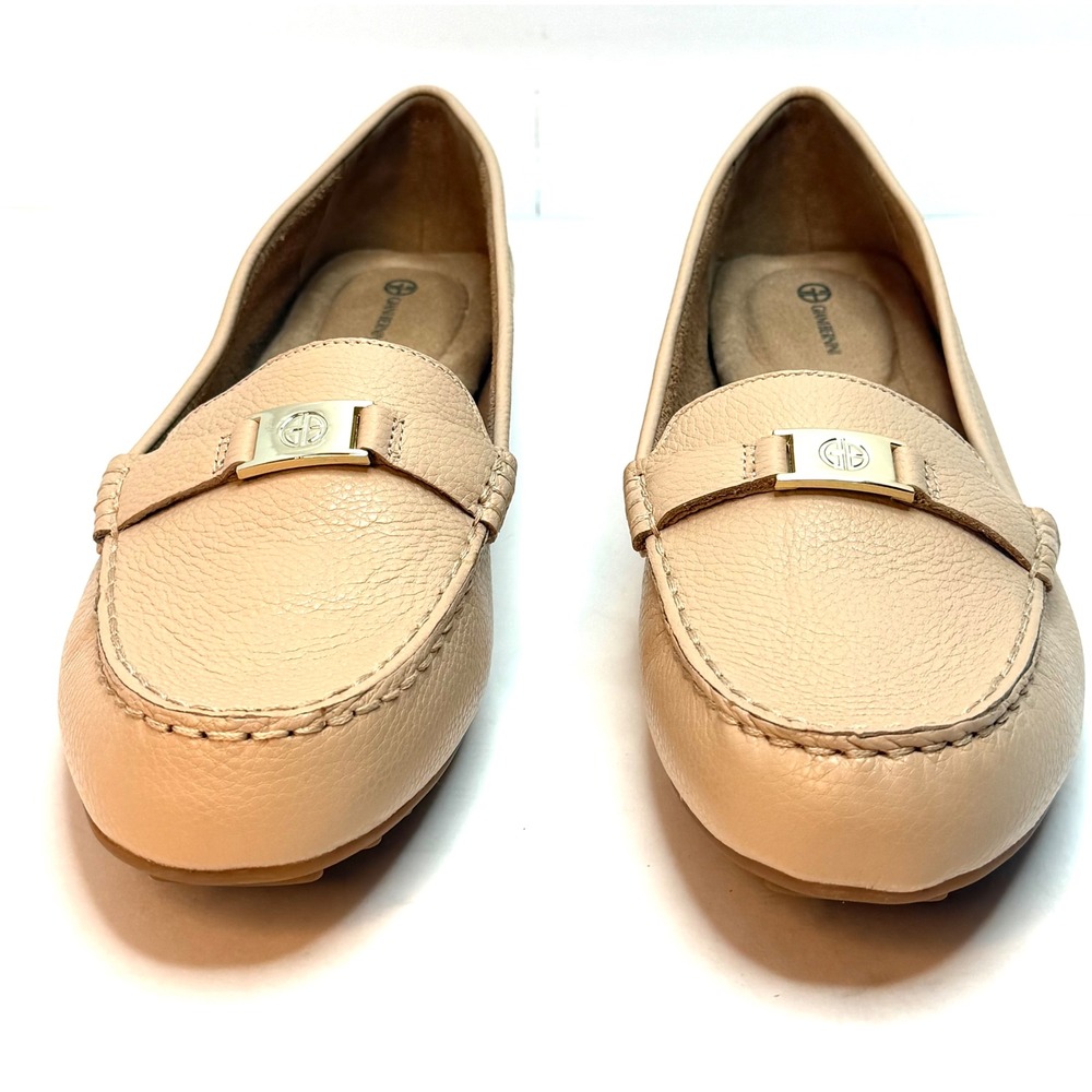 Giani Bernini Women's Dailyn Slip On Driver Loafers Ginger Leather Size 11M NWT